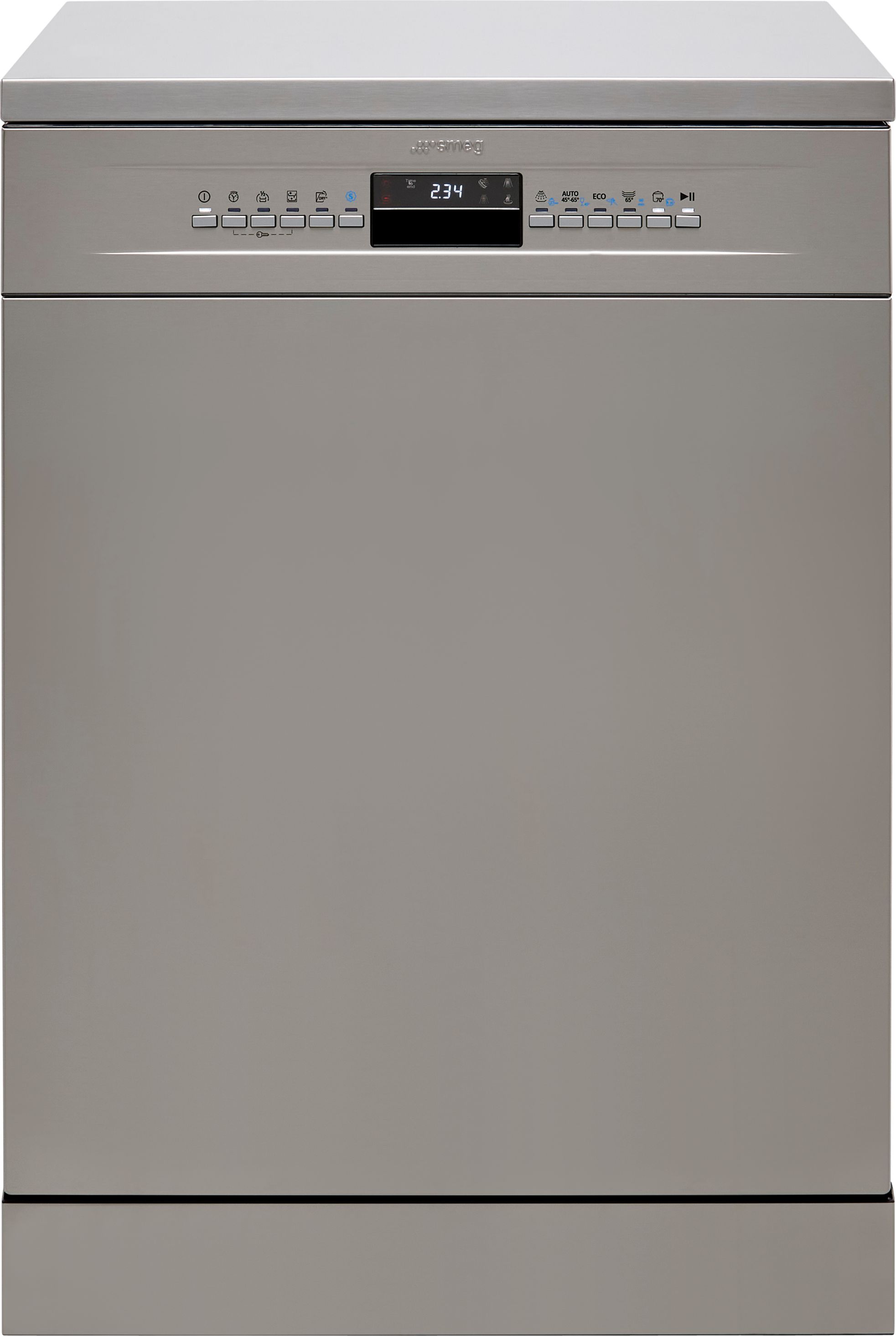 Image of Smeg DF344BX Full Size Dishwasher - Silver - B Rated, Silver